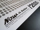 NOW IS BETTER / Wall Calendar 2025 / White