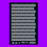 NOW IS BETTER / Wall Calendar 2024 / Black