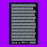 NOW IS BETTER / Wall Calendar 2025 / Black