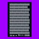 NOW IS BETTER / Wall Calendar 2026 / Black