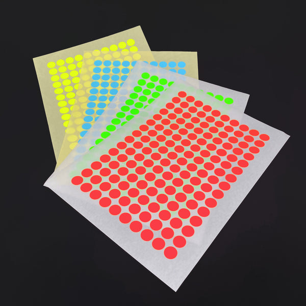 PAPER STICKY DOTS / For NOW IS BETTER Calendar / 4 sheets / RED Set