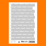 NOW IS BETTER / Wall Calendar 2026 / White